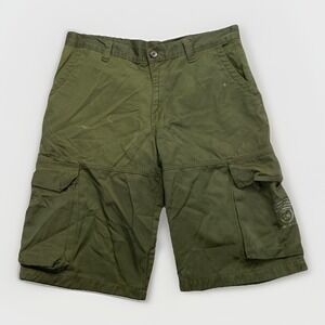 Interstate Cargo Shorts Mens 36 Baggy Skater y2k Street Vintage Green Rave